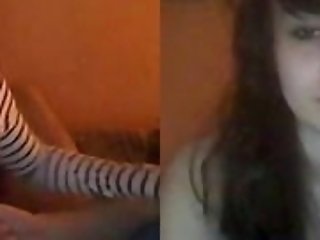 Nerd girl doing blow job