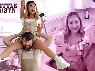 Mina Luxx & Chris Epic in Barista Bang - ExxxtraSmall